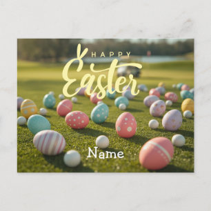 Golf-Osterferien für Golfer  Feiertagspostkarte
