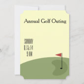 Golf Outing - auf dem Grün Einladung (Vorderseite)