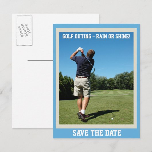 Golf Outing Postkarte (Vorne/Hinten)