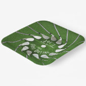 Golf Outing Square Papierplatte Pappteller (Gewinkelt)