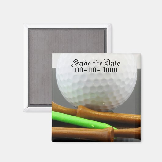Golf Outting Save the Date Magnet (Vorderseite/Rückseite)