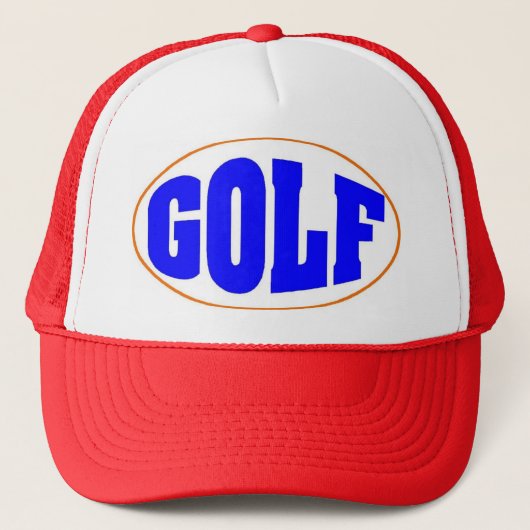 Golf Oval Truckerkappe (Vorderseite)