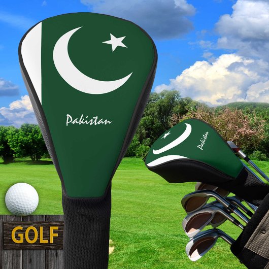 Golf Pakistan & Pakistan Flagge / Golf Clubs Abdec Golf Headcover