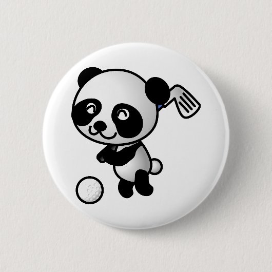 Golf Panda Button (Vorderseite)