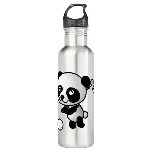 Golf Panda Edelstahlflasche (Vorderseite)