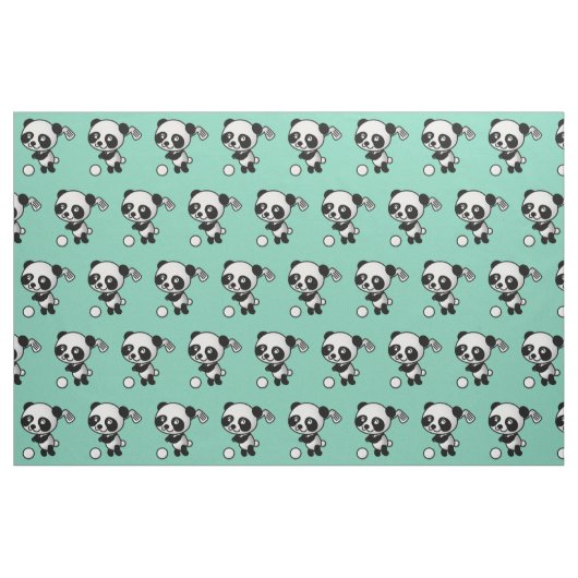 Golf Panda Fabric Stoff (Fat Quarter (45,7 x 55,9 cm))
