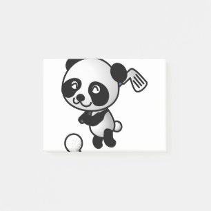 Golf Panda Post-it Klebezettel