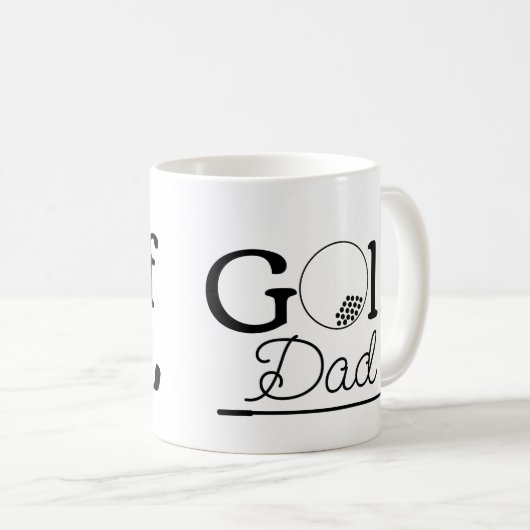 Golf Papa Kaffeetasse (VorderseiteRechts)