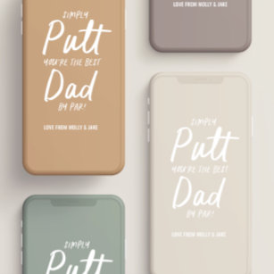 Golf Papa Moderne khaki grüne Typografie lustigen  Case-Mate iPhone Hülle