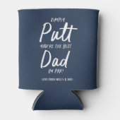 Golf Papa Moderne marineblaue Typografie lustige G Dosenkühler (Vorderseite)