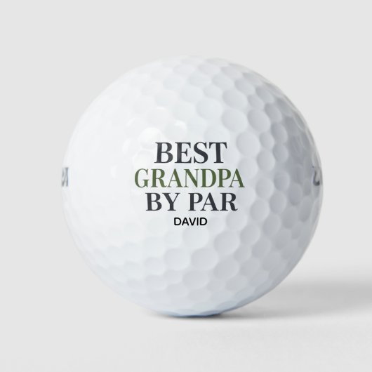 Golf Papa Opa Von Par Golfball (Vorderseite)