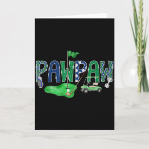 Golf Papaya Hole-in-One Golf 1. Geburtstag Junge P Karte