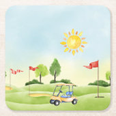 Golf Paper Untersetzer (Vorderseite)