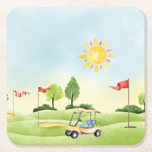 Golf Paper Untersetzer (Vorderseite)