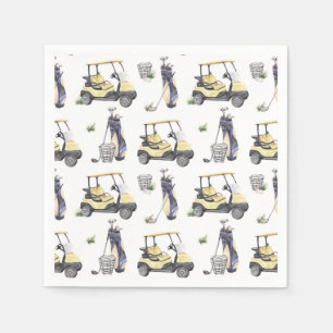 Golf-Papier-Servietten, Golf-Geburtstagsfeier-Zube Serviette