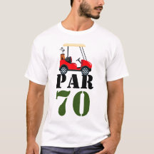 Golf Par 70 oder Golfer 70. Geburtstag