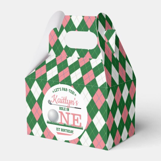 Golf PAR-T-SHIRT 1. Geburtstag Geschenkschachtel (Vorderseite)