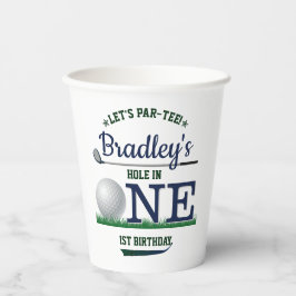 Golf PAR-T-SHIRT 1. Geburtstag Pappbecher