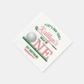 Golf PAR-T-SHIRT 1. Geburtstag Serviette (Ecke)