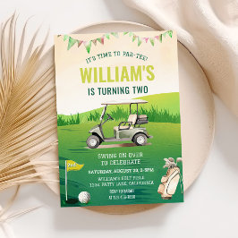 Golf PAR-T-SHIRT 2. Geburtstag Einladung