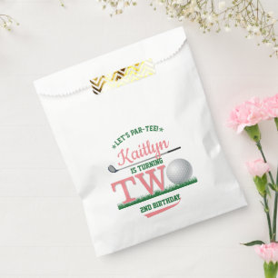 Golf PAR-T-SHIRT 2. Geburtstag Geschenktütchen