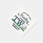 Golf PAR-T-SHIRT 2. Geburtstag Serviette (Ecke)