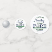 Golf PAR-T-SHIRT 4. Geburtstag Foto Konfetti (Vorderseiten)