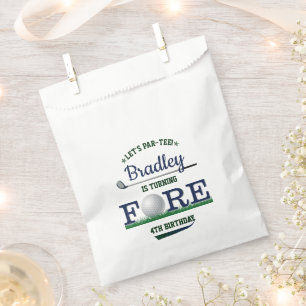 Golf PAR-T-SHIRT 4. Geburtstag Geschenktütchen