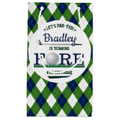 Golf PAR-T-SHIRT 4. Geburtstag Kleine Geschenktüte (Vorderseite)