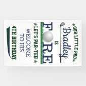 Golf PAR-T-SHIRT 4. Geburtstag Willkommen Banner (Horizontal)