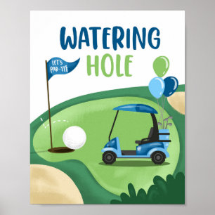 Golf Par-T-Shirt Boy Birthday Sign Poster