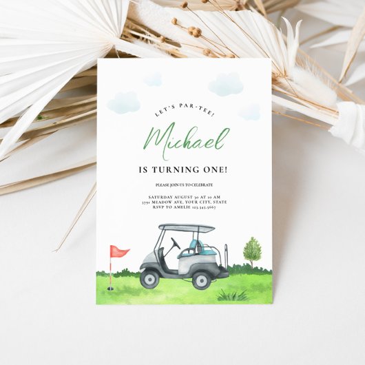 Golf Par-T-Shirt Einladung zum Geburtstag