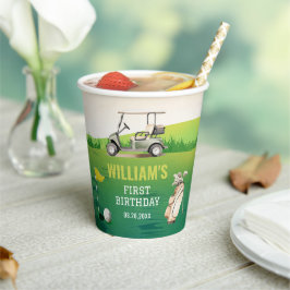 Golf Par T-Shirt Hole in One Boy Birthday Pappbecher