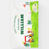 Golf Par-T-Swing by Boy Kindergeburtstag Banner (Vertikal)