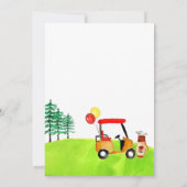 Golf Par-T-Swing by Boy Kindergeburtstag Einladung (Rückseite)