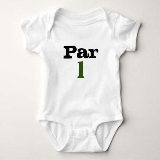 Golf Par Tee ein Jahr alt für Baby Golfer Geburtst (Vorderseite)