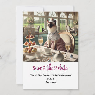 Golf Par tee Golfer Party Save the Date Einladung