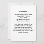 Golf Par tee Golfer Party Save the Date Einladung (Rückseite)