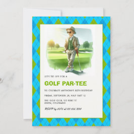 Golf Par-Tee Kinder Golf Thema Geburtstagsfeier Einladung
