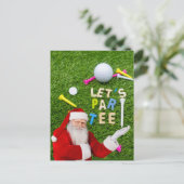 Golf Par Tee Party Einladung mit Golfball (Stehend Vorderseite)