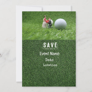 Golf Par Tee Party Einladung mit Golfball