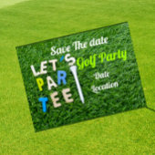 Golf Par Tee Party Einladung mit Golfball