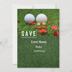 Golf Par Tee Party Einladung mit Golfball