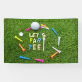 Golf Par Tee Party mit Golfball bunten T-Shirts Banner (Horizontal)