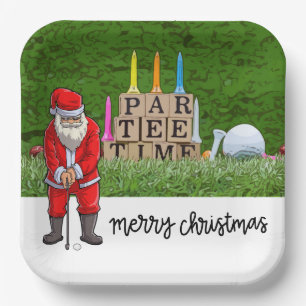 Golf Par tee Party Weihnachten Weihnachten lustig Pappteller