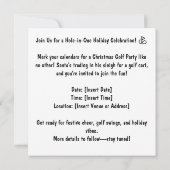 Golf Par Tee Party Weihnachtsfeier (Rückseite)