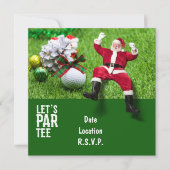 Golf Par Tee Party Weihnachtsfeier (Vorderseite)