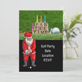 Golf Par Tee Party Weihnachtsfeier Einladung