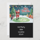 Golf Par Tee Party Weihnachtsfeier Einladung (Vorderseite)