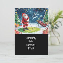 Golf Par Tee Party Weihnachtsfeier Einladung